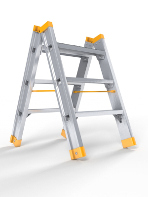 Darstellung eines Tritts mit drei Stufen