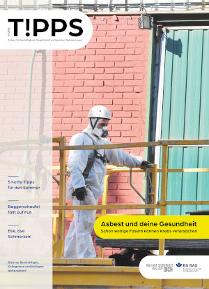 Titelbild der T!PPS - Zeitung für Beschäftigte der Bauwirtschaft, Ausgabe 1-2025.