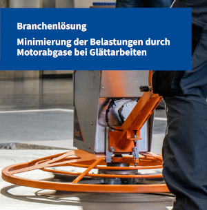 Titelbild der Branchenlösung Minimierung der Belastungen durch Motorabgase bei Glättarbeiten.