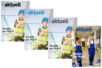 4 Ausgaben der BG BAU aktuell 3/2025