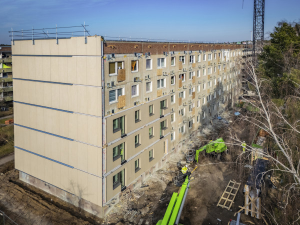 Bild eines Plattenbaus