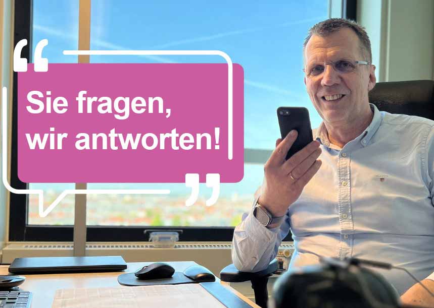 Pressebild des Deutschen Arbeitsschutzpreises 2027: Vier Personen aus verschiedenen Arbeitsbereichen - mit Fokus auf ihr Gesicht.