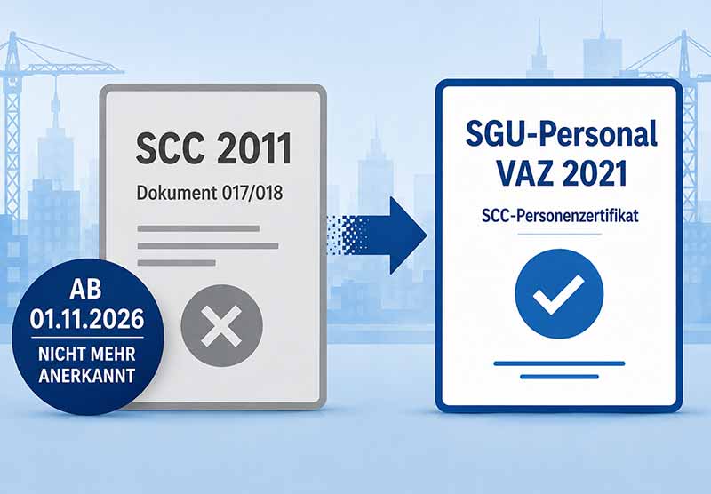 Grafik zum Wechsel von SCC 2011 zu SGU-Personal VAZ 2021.